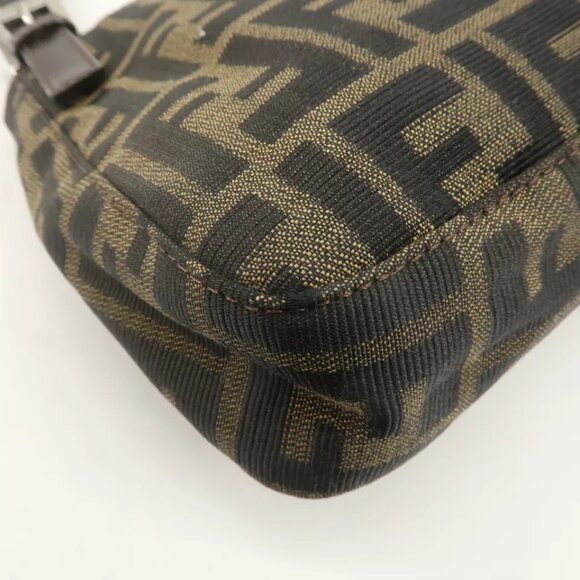 Authentic FENDI Zucca Canvas Leather Shoulder - Picture 7 of 16